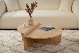 Nordure Orion Mesa de Centro Honey Oak